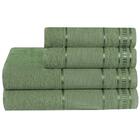 Jogo De Banho100% Algodão 4 Peças Verde Tropical