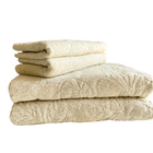 Jogo De Banho 4 Peças 100% Algodão Sultan Realce Top Jacquard