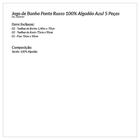 Jogo De Banho Bordado Ponto Russo 05 Peças - Rosê/palha