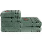 Jogo De Banho Deore C/ Barra 4 Peças Verde Erva Doce