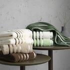 Jogo De Banho Fio Penteado 5 Peças Lumina Cinza/ Preto