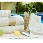 Jogo De Banho Gigante 05 Peças 400 Fios Egípcios Galles Cáqui