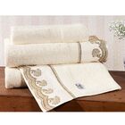 Jogo De Banho Gigante 05 Peças Percal 200 Fios Amêndoa Palha