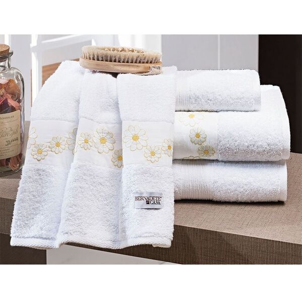 Jogo De Banho Gigante 05 Peças Percal 200 Fios Nuance Amarelo