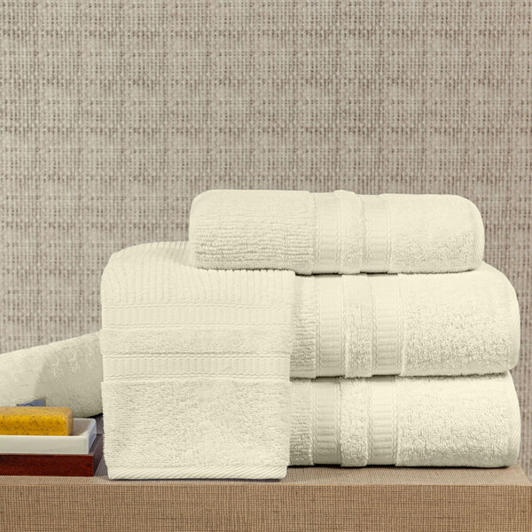 Jogo De Banho Glass Palha Felpa 100% Algodão 5 Peças