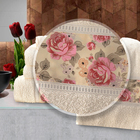 Jogo de Banho Inca Casa Dona 5 peças Palha