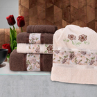 Jogo de Banho Inca Casa Dona 5 peças Tabaco com Palha