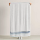 Jogo De Banho Karsten Fio Penteado 5 Peças Lumina Branco Com