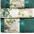 Jogo De Banho Passione Bordado Algodão 5 Peças - Erva Doce/pa