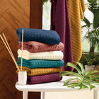 Jogo De Banho Solare Turquesa 04 Peças - 100% Algodão 500g/m²