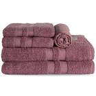 Jogo De Banho Toalhas Vegas 5 Peças Roxo Fábula