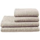 Jogo De Banho Toscana Fio Penteado 4 Peças Marrom Claro