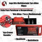 Jogo De Bits Allen, Torx E Multidentado Vip Industrial - 40 P