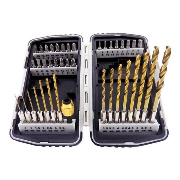 Jogo De Bits E Brocas C/adaptador Mag 40pçs Mtx