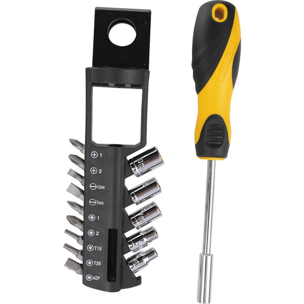 Jogo De Bits E Soquetes 15 Peças Bolder