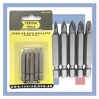 Jogo De Bits Ponteira Philips P/ Parafusadeira 50 Mm 5 Peças