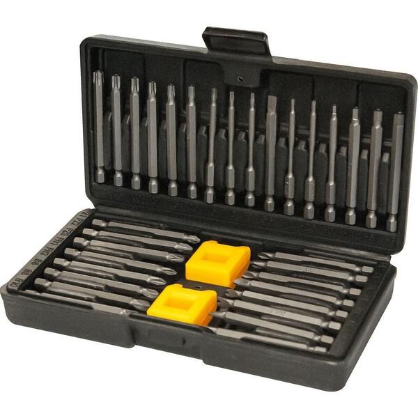 Jogo De Bits Ponteiras Com 35 Peças Corpo Fino Encaixe Sexta
