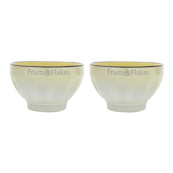 Jogo De Bowls Em Porcelana Bon Gourmet Allure 2 Peças 700ml A