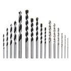 Jogo de Brocas com 5 para Madeira 6 para Metal e 5 para Alvenaria 16 Peças Dexter