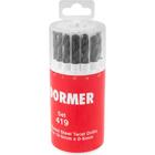 Jogo De Brocas De Aço Rápido Din 338 1,0mm À 10,0mm Com 19 Pe