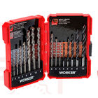 Jogo De Brocas Hss Madeira E Concreto 16 Peças Worker 964808