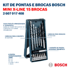 Jogo de Brocas Mini X-Line com 15 peças Bosch
