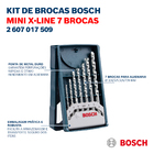 Jogo de Brocas Mini X-Line para Pedra 3 a 8mm 7 Peças Bosch