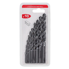 Jogo de Brocas para Metal 1 a 10mm 10 peças MP