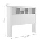 Jogo De Cabeceira Com Mesa Lateral Genoa Branco Nature