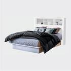 Jogo De Cabeceira Com Mezanino Lateral Cambridge Branco Nature