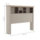 Jogo De Cabeceira Com Mezanino Lateral Cambridge Off White Na