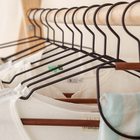 Jogo de Cabide para roupas em Geral Ferreiro Metal Preto Acácia Oikos