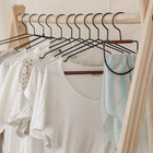 Jogo de Cabide para roupas em Geral Ferreiro Metal Preto Acácia Oikos