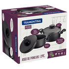 Jogo De Caçarolas Tramontina Paris 2 Peças Alumínio Antiadere