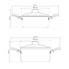 Jogo De Caçarolas Turim 2 Peças Alumínio Antiaderente 18cm E