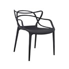 JOGO DE CADEIRA DE JANTAR OU JARDIM  6 CADEIRAS ALLEGRA PRETA