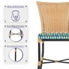 Jogo De Cadeiras Para Cozinha - Kit Com 5 Cadeiras Em Alumini