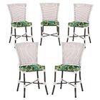 Jogo De Cadeiras Para Cozinha - Kit Com 5 Cadeiras Em Alumini