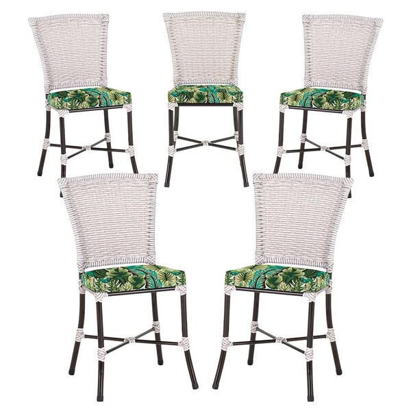 Jogo De Cadeiras Para Cozinha - Kit Com 5 Cadeiras Em Alumini