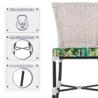 Jogo De Cadeiras Para Cozinha - Kit Com 5 Cadeiras Em Alumini