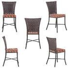 Jogo De Cadeiras Para Cozinha - Kit Com 5 Cadeiras Em Alumini