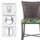 Jogo De Cadeiras Para Cozinha - Kit Com 5 Cadeiras Em Alumini