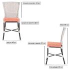 Jogo De Cadeiras Para Cozinha - Kit Com 5 Cadeiras Em Alumini