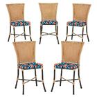 Jogo De Cadeiras Para Cozinha - Kit Com 5 Cadeiras Em Alumini