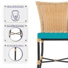 Jogo De Cadeiras Para Cozinha - Kit Com 5 Cadeiras Em Alumini