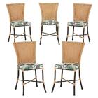 Jogo De Cadeiras Para Cozinha - Kit Com 5 Cadeiras Em Alumini