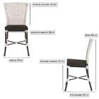 Jogo De Cadeiras Para Cozinha - Kit Com 5 Cadeiras Em Alumini