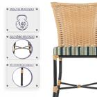 Jogo De Cadeiras Para Cozinha - Kit Com 5 Cadeiras Em Alumini