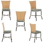 Jogo De Cadeiras Para Cozinha - Kit Com 5 Cadeiras Em Alumini