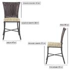 Jogo De Cadeiras Para Cozinha - Kit Com 5 Cadeiras Em Alumini